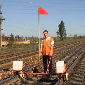 Тележка для смазывания скреплений
