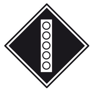 Знак «Поднять токоприемник на электровозе»