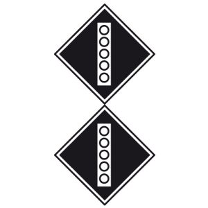 Знак «Поднять токоприемник на электропоезде»