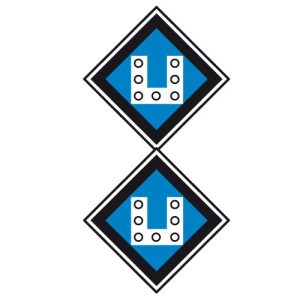 Знак «Включить ток на электропоезде»