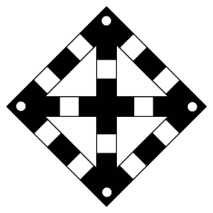 ЖД знак «Поднять нож, закрыть крылья» (одно препятствие)