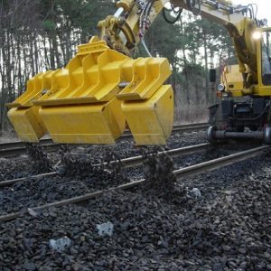 Устройство для замены шпал и балласта под шпалой WINDHOFF ASW