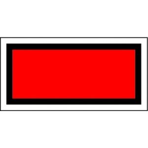 ЖД знак «Щит сигнальный красный»